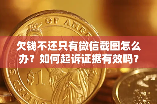 济南欠钱不还只有微信截图怎么办？如何起诉证据有效吗？