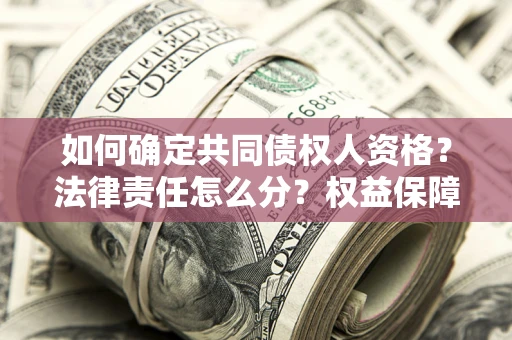 济南如何确定共同债权人资格？法律责任怎么分？权益保障技巧揭秘！