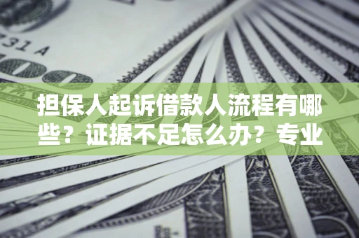 济南担保人起诉借款人流程有哪些？证据不足怎么办？专业律师解答