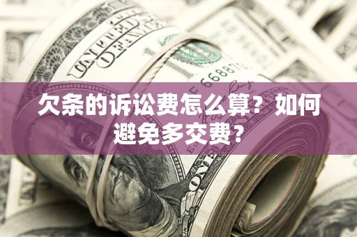 济南欠条的诉讼费怎么算？如何避免多交费？