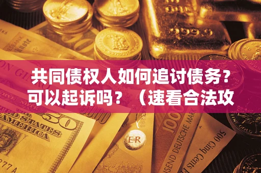 济南共同债权人如何追讨债务？可以起诉吗？（速看合法攻略）