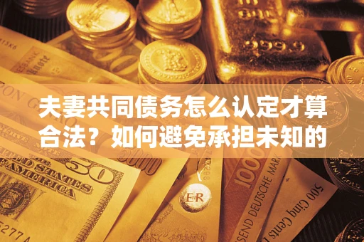济南夫妻共同债务怎么认定才算合法？如何避免承担未知的债务风险？